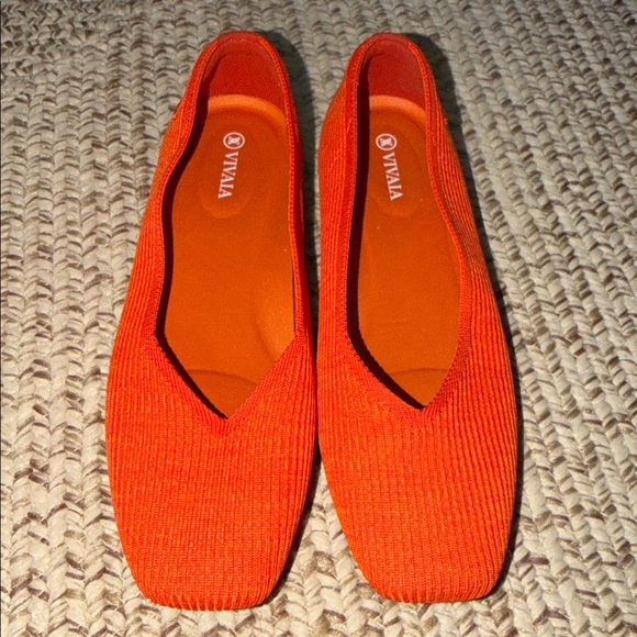 Vivaia Square-Toe V-Cut Flats Margot 41 10 - Picture 6 of 9